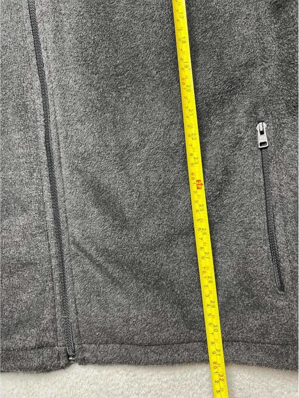American Eagle Fleece Jacket Mens 3Xl Full Zip Gray Comfort Sweater Casual